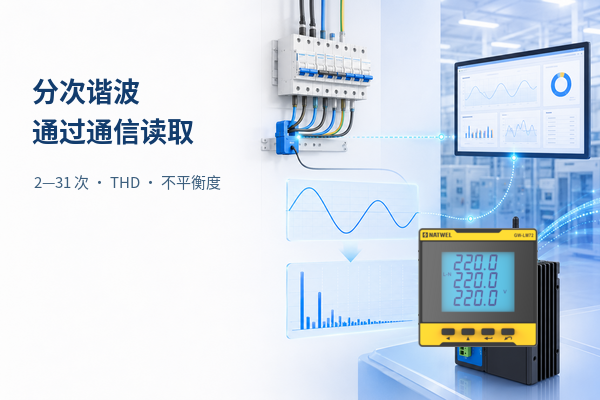 总谐波可在仪表界面查看，2—31 次分次谐波通过通信读取