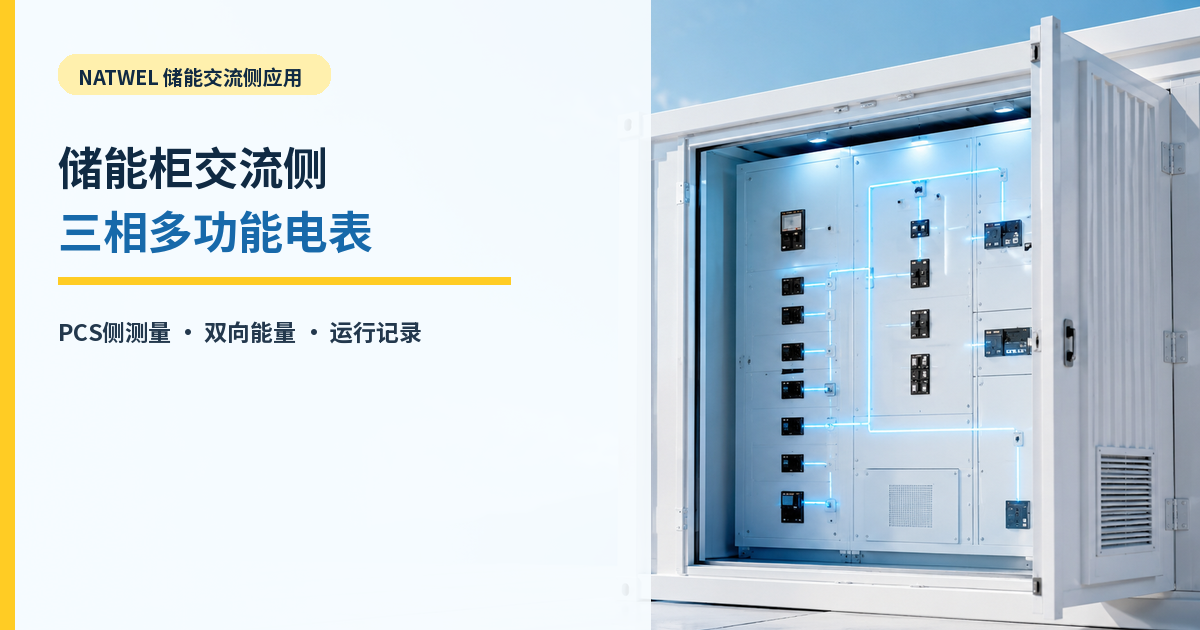 储能柜交流侧三相多功能电表选型及型号推荐