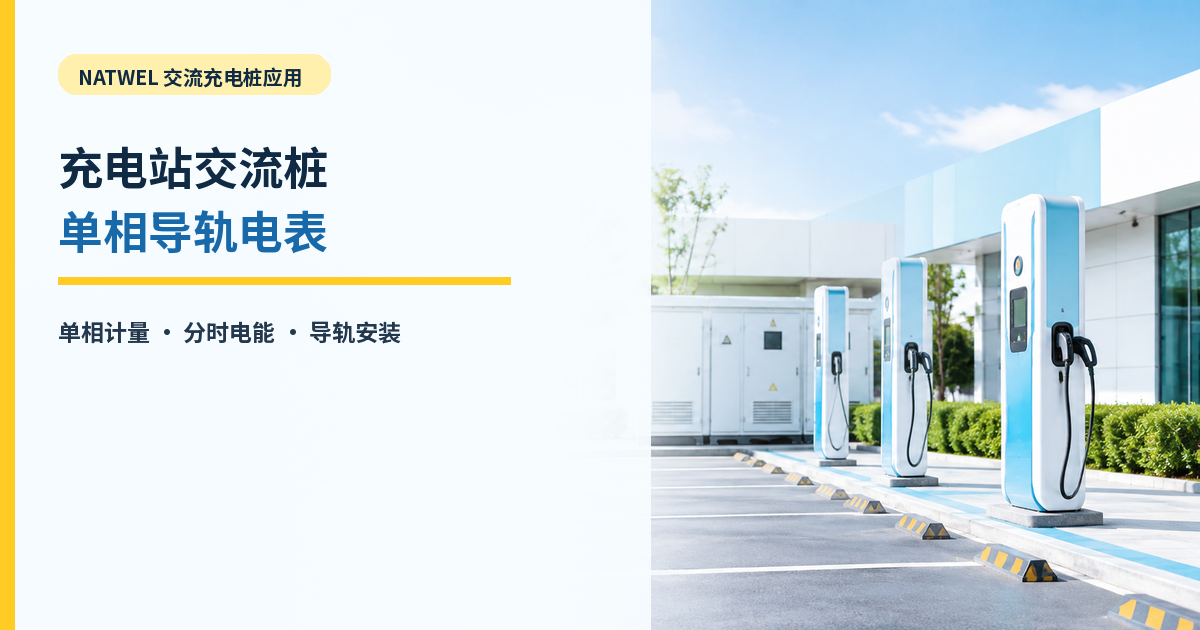 充电站交流桩单相导轨电表如何选型？